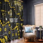 Personalized Richmond Tigers Window Curtain Aboriginal Pattern with Graffiti Style