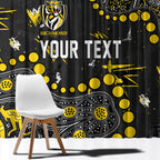 Personalized Richmond Tigers Window Curtain Aboriginal Pattern with Graffiti Style
