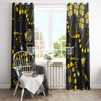 Personalized Richmond Tigers Window Curtain Aboriginal Pattern with Graffiti Style