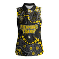 Personalized Richmond Tigers Women Sleeveless Polo Shirt Aboriginal Pattern with Graffiti Style
