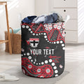 Personalized St Kilda Saints Laundry Basket Aboriginal Pattern with Graffiti Style