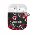 Personalized St Kilda Saints AirPods Case Aboriginal Pattern with Graffiti Style