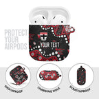 Personalized St Kilda Saints AirPods Case Aboriginal Pattern with Graffiti Style