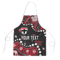 Personalized St Kilda Saints Apron Aboriginal Pattern with Graffiti Style