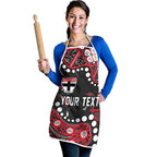 Personalized St Kilda Saints Apron Aboriginal Pattern with Graffiti Style