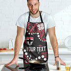 Personalized St Kilda Saints Apron Aboriginal Pattern with Graffiti Style