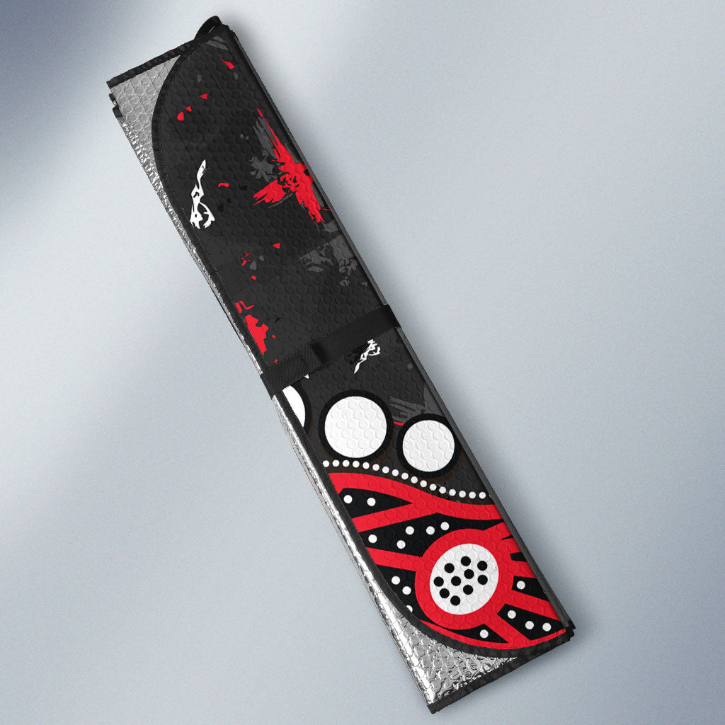 Personalized St Kilda Saints Auto Sun Shade Aboriginal Pattern with Graffiti Style