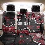 Personalized St Kilda Saints Back Car Seat Cover Aboriginal Pattern with Graffiti Style