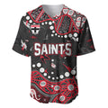 Personalized St Kilda Saints Baseball Jersey Aboriginal Pattern with Graffiti Style