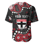 Personalized St Kilda Saints Baseball Jersey Aboriginal Pattern with Graffiti Style