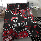 Personalized St Kilda Saints Bedding Set Aboriginal Pattern with Graffiti Style