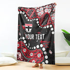 Personalized St Kilda Saints Blanket Aboriginal Pattern with Graffiti Style