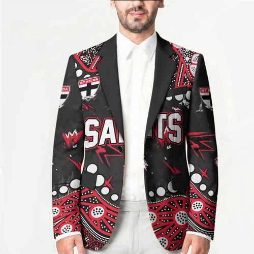 Personalized St Kilda Saints Blazer Aboriginal Pattern with Graffiti Style