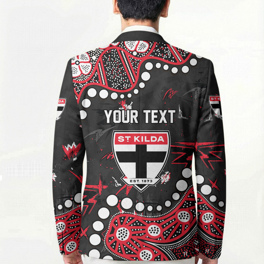 Personalized St Kilda Saints Blazer Aboriginal Pattern with Graffiti Style