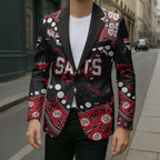 Personalized St Kilda Saints Blazer Aboriginal Pattern with Graffiti Style