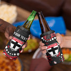 Personalized St Kilda Saints 4 in 1 Can Cooler Tumbler Aboriginal Pattern with Graffiti Style