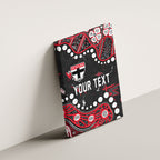 Personalized St Kilda Saints Canvas Wall Art Aboriginal Pattern with Graffiti Style