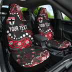 Personalized St Kilda Saints Car Seat Cover Aboriginal Pattern with Graffiti Style