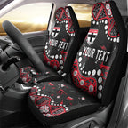 Personalized St Kilda Saints Car Seat Cover Aboriginal Pattern with Graffiti Style