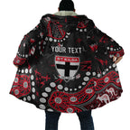 Personalized St Kilda Saints Cloak Aboriginal Pattern with Graffiti Style