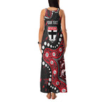 Personalized St Kilda Saints Family Matching Tank Maxi Dress and Hawaiian Shirt Aboriginal Pattern with Graffiti Style