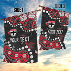 Personalized St Kilda Saints Garden Flag Aboriginal Pattern with Graffiti Style