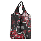 Personalized St Kilda Saints Grocery Bag Aboriginal Pattern with Graffiti Style