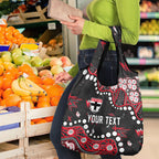 Personalized St Kilda Saints Grocery Bag Aboriginal Pattern with Graffiti Style