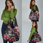 Personalized St Kilda Saints Grocery Bag Aboriginal Pattern with Graffiti Style