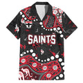 Personalized St Kilda Saints Hawaiian Shirt Aboriginal Pattern with Graffiti Style