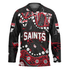 Personalized St Kilda Saints Hockey Jersey Aboriginal Pattern with Graffiti Style