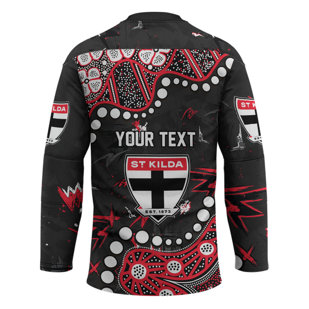 Personalized St Kilda Saints Hockey Jersey Aboriginal Pattern with Graffiti Style