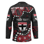 Personalized St Kilda Saints Hockey Jersey Aboriginal Pattern with Graffiti Style