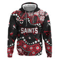 Personalized St Kilda Saints Hoodie Aboriginal Pattern with Graffiti Style