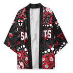 Personalized St Kilda Saints Kimono Aboriginal Pattern with Graffiti Style
