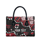 Personalized St Kilda Saints Leather Bag Aboriginal Pattern with Graffiti Style