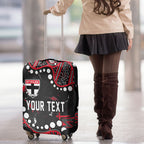 Personalized St Kilda Saints Luggage Cover Aboriginal Pattern with Graffiti Style