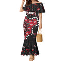 Personalized St Kilda Saints Mermaid Dress Aboriginal Pattern with Graffiti Style