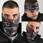 Personalized St Kilda Saints Neck Gaiter Aboriginal Pattern with Graffiti Style