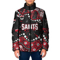 Personalized St Kilda Saints Padded Jacket Aboriginal Pattern with Graffiti Style