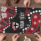 Personalized St Kilda Saints Puzzle Aboriginal Pattern with Graffiti Style