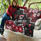 Personalized St Kilda Saints Quilt Aboriginal Pattern with Graffiti Style