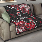 Personalized St Kilda Saints Quilt Aboriginal Pattern with Graffiti Style