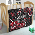 Personalized St Kilda Saints Quilt Aboriginal Pattern with Graffiti Style