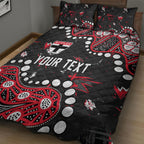 Personalized St Kilda Saints Quilt Bed Set Aboriginal Pattern with Graffiti Style