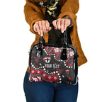 Personalized St Kilda Saints Shoulder Handbag Aboriginal Pattern with Graffiti Style