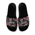 Personalized St Kilda Saints Slide Sandals Aboriginal Pattern with Graffiti Style