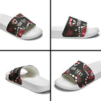 Personalized St Kilda Saints Slide Sandals Aboriginal Pattern with Graffiti Style