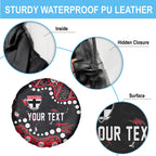 Personalized St Kilda Saints Spare Tire Cover Aboriginal Pattern with Graffiti Style