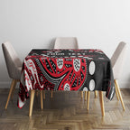Personalized St Kilda Saints Tablecloth Aboriginal Pattern with Graffiti Style